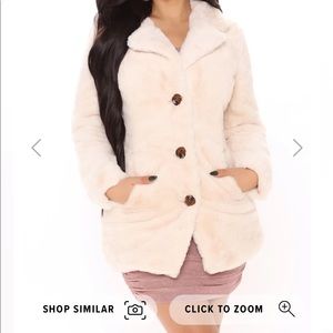 NWT Fashion Nova Ivory coat